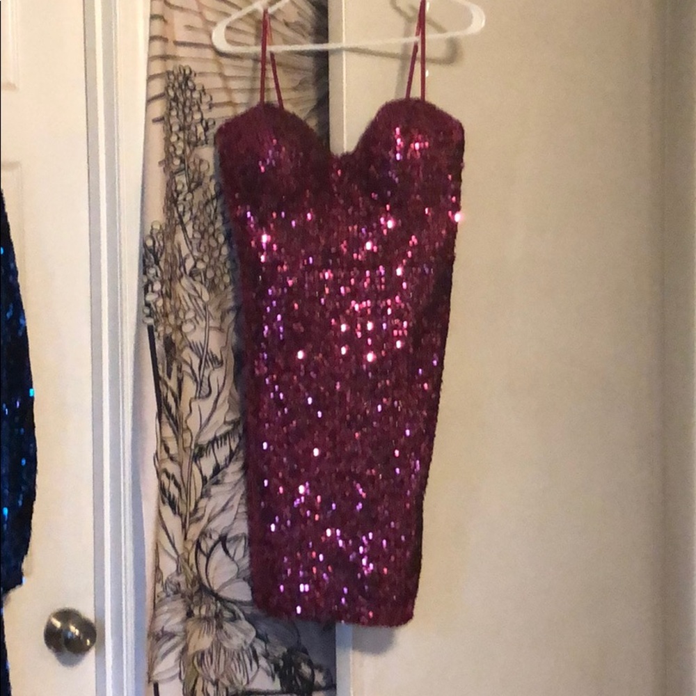 Sequin mini dress